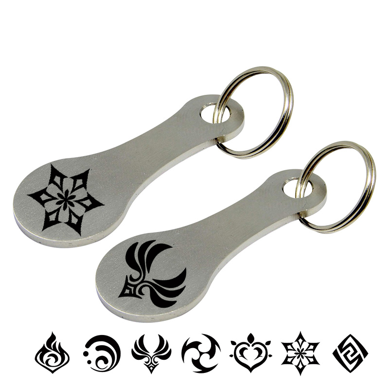 Car Accessories Shop - พวงกุญแจเกม Genshin รถเข็นช็อปปิ้งรถเข็นโทเค็นพวงกุญแจรถอุปกรณ์เสริมพวงกุญแจของเล่นของขวัญส่วนบุคคล