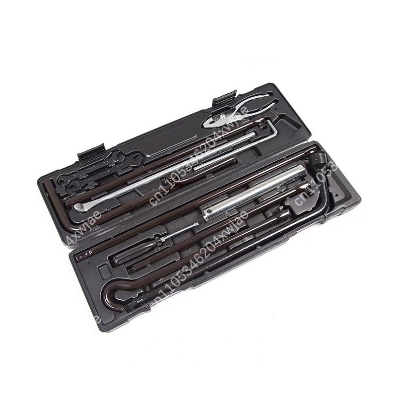 Car Emergency Tool Kit - กล่องเครื่องมือพกพาสำหรับยานยนต์ ชุดเครื่องมือซ่อมรถยนต์ความแม่นยำสูง ชุดอุปกรณ์ฉุกเฉินสำหรับรถยนต์