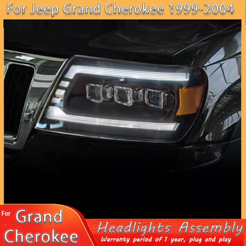 Accessories Car Near - สำหรับรถจี๊ป แกรนด์ เชอโรกี ปี 1999-2004 อุปกรณ์ตกแต่งไฟหน้ารถยนต์