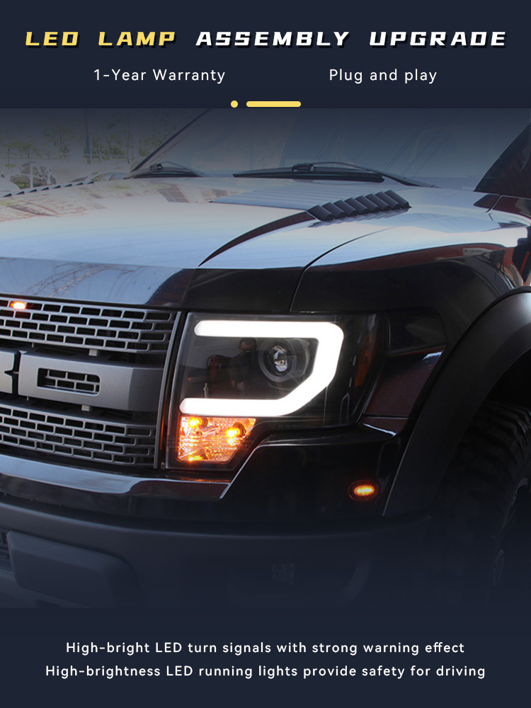 Accessories Car Near - ไฟหน้ารถไฟหน้ารถ Ford Raptor F150 F-150 2008-2014อุปกรณ์เสริมสำหรับเครื่องมือชุดไฟหน้ารถจักรยาน