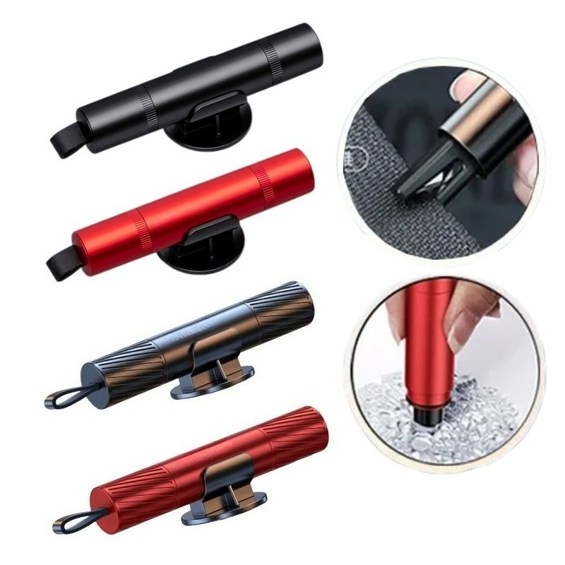 Car Emergency Tool Kit - ค้อนนิรภัยรถยนต์ 2-in-1 อุปกรณ์ฉุกเฉินสำหรับทุบกระจก ตัดเข็มขัดนิรภัย อุปกรณ์ช่วยชีวิต ขนาดกะทัดรัด