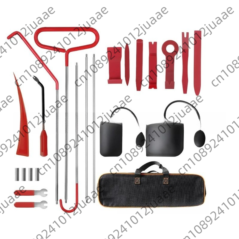 Car Emergency Tool Kit - ชุดเครื่องมือเปิดประตูรถยนต์ฉุกเฉิน 22 ชิ้น สำหรับกรณีกุญแจหาย ล็อคติด ชุดอุปกรณ์เปิดประตูรถยนต์พร้อมถุงลมและปั๊มลม