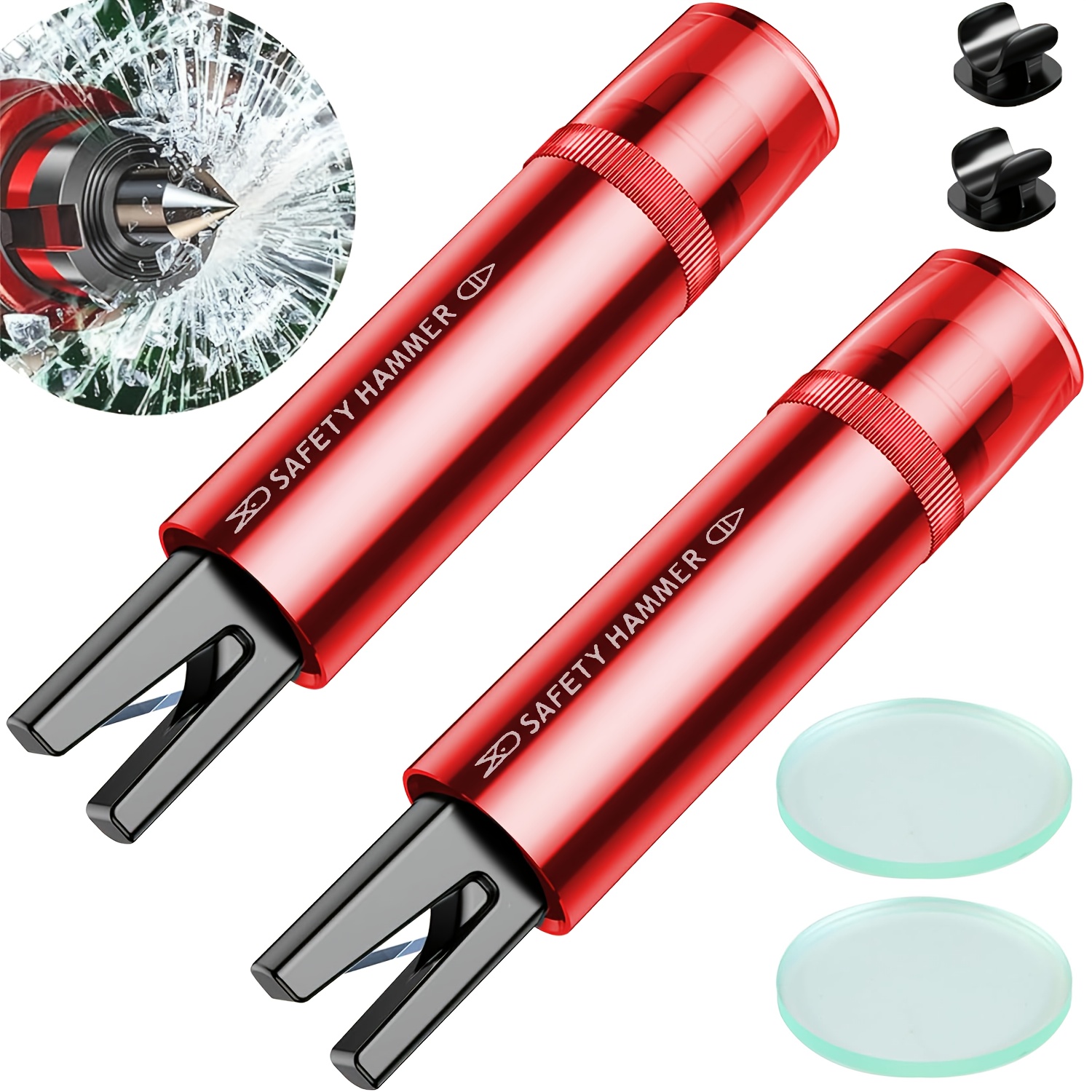 Car Emergency Tool Kit - ค้อนฉุกเฉินในรถยนต์ Safe Pro X 2 ชิ้น,