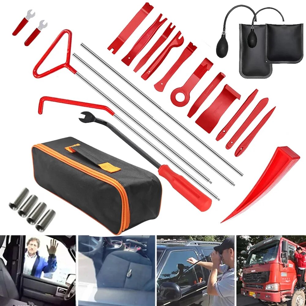 Car Emergency Tool Kit - รถ WEDGE ปั๊มช่างกุญแจหนาซ่อมประตู Air Cushion ฉุกเฉินเปิดปลดล็อคชุดเครื่องมือ