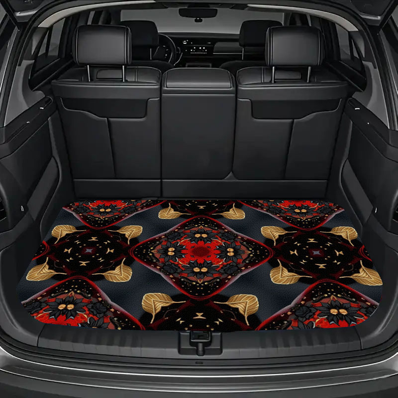 Car Accessories Must Have - แผ่นรองท้ายรถ 1 ชิ้น พร้อมลายพิมพ์ ของตกแต่งรถยนต์ที่จำเป็น ใช้ได้กับรถยนต์หลากหลายรุ่น