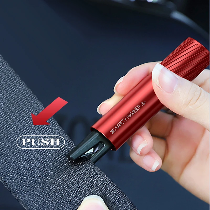 Car Emergency Tool Kit - เครื่องมือทุบกระจกรถยนต์ ค้อนทุบกระจกฉุกเฉิน ค้อนกู้ภัย ค้อนตัดเข็มขัดนิรภัยในรถยนต์ อุปกรณ์กู้ภัย ค้อนนิรภัย
