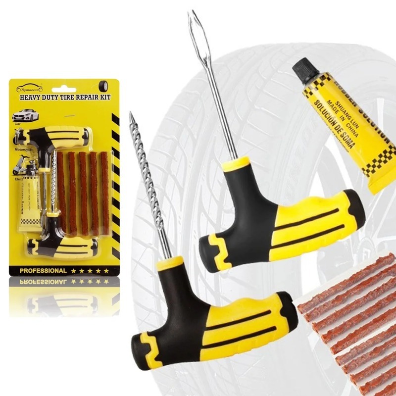 ชุดซ่อมยางฉุกเฉินสำหรับรถยนต์  - Car Emergency Tool Kit บทวิจารณ์และราคา