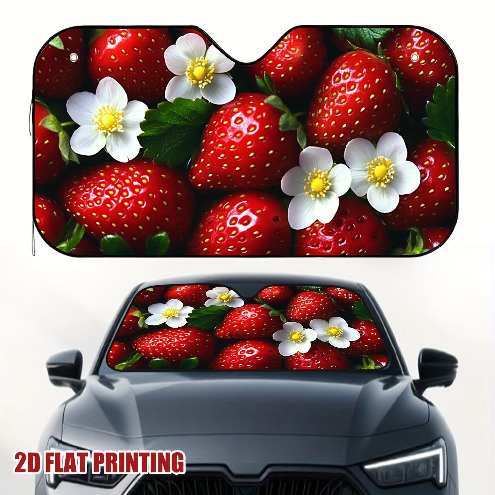 ที่บังแดดในรถยนต์ลายสตรอว์เบอร - Car Accessories Must Have บทวิจารณ์และราคา