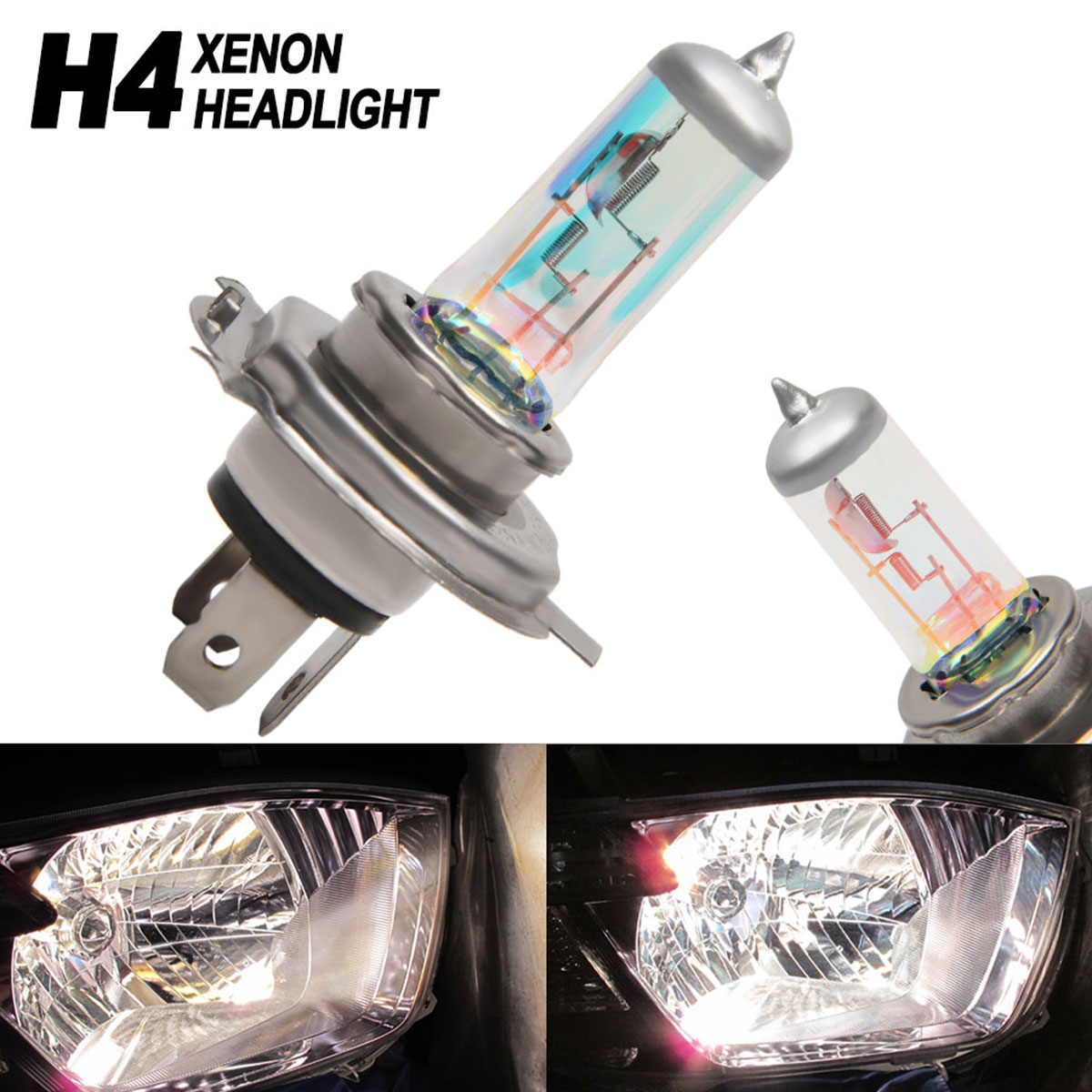 หลอดไฟฮาโลเจน H4 1/2ชิ้นสำหรับ - Accessories Car Near บทวิจารณ์และราคา