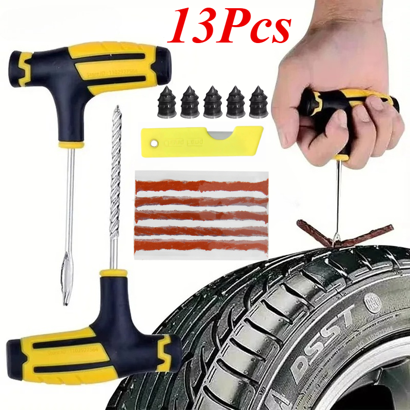 ชุดซ่อมยางรถยนต์ฉุกเฉินสำหรับง - Car Emergency Tool Kit บทวิจารณ์และราคา