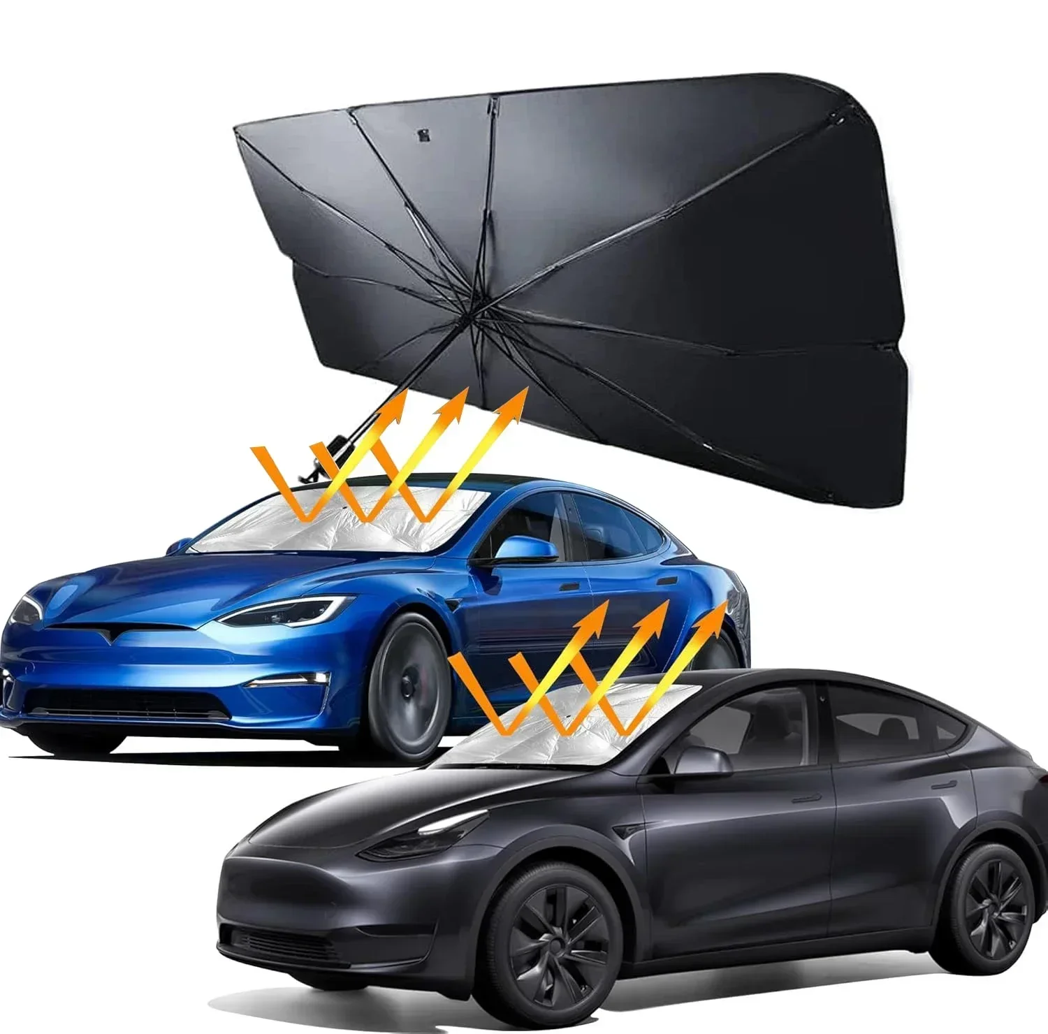 แผ่นบังแดดกระจกรถยนต์แบบพับได้ - Automatic Car Sunshade บทวิจารณ์และราคา