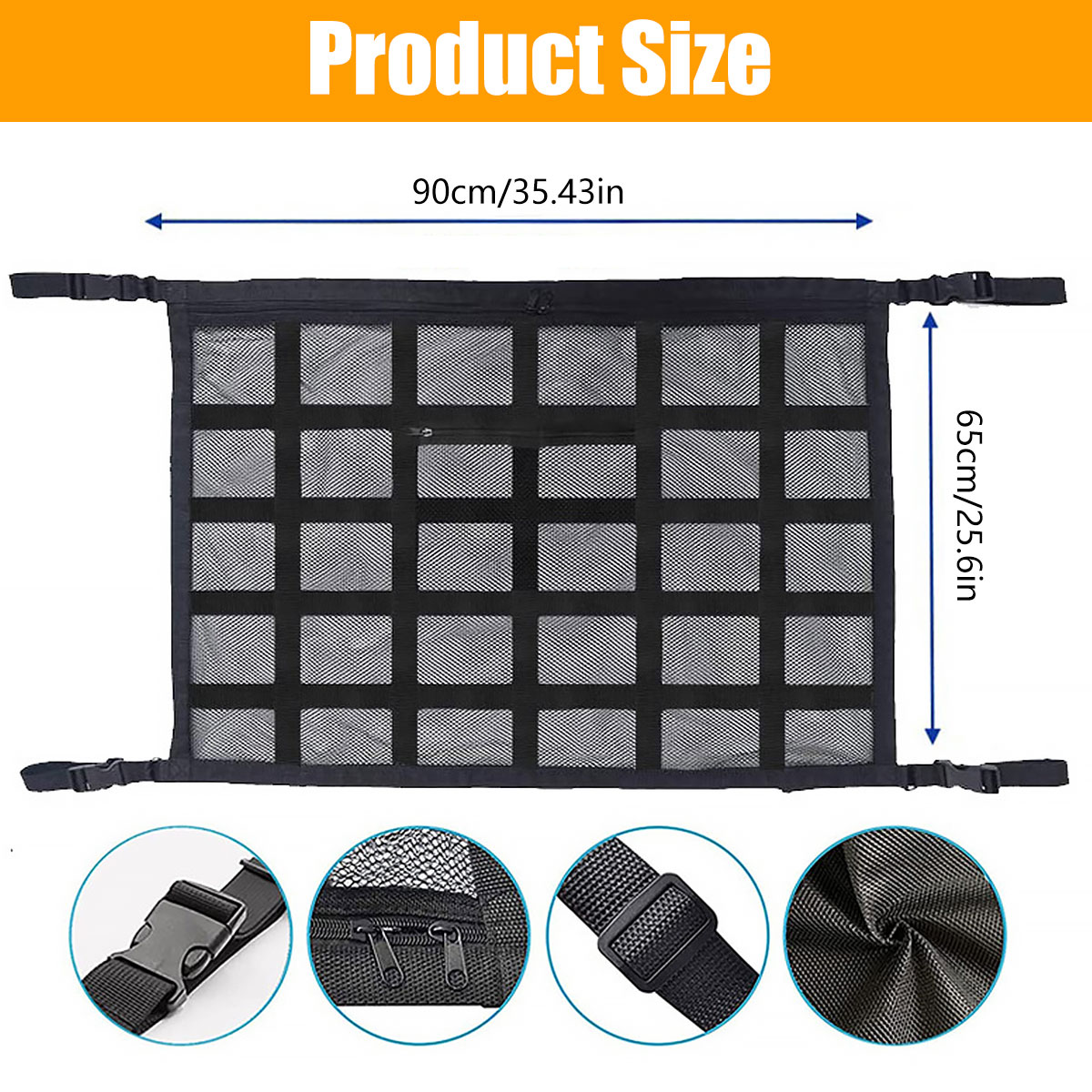 เพดานรถ Cargo NET Strong รับน้ - Car Cargo Net Trunk บทวิจารณ์และราคา