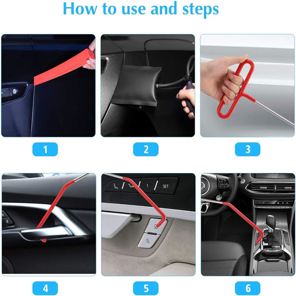ชุดเครื่องมือช่างกุญแจแบบใช้ลม - Car Emergency Tool Kit บทวิจารณ์และราคา