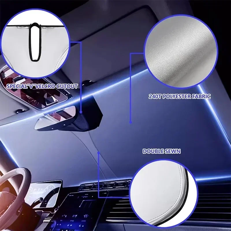 ม่านบังแดดกระจกหน้ารถยนต์ ป้อง - Automatic Car Sunshade บทวิจารณ์และราคา