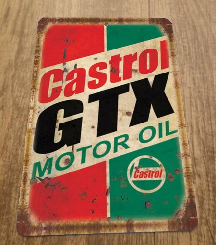 ป้ายโลหะติดผนังโฆษณา น้ำมันเคร - Castrol Oil Gtx บทวิจารณ์และราคา
